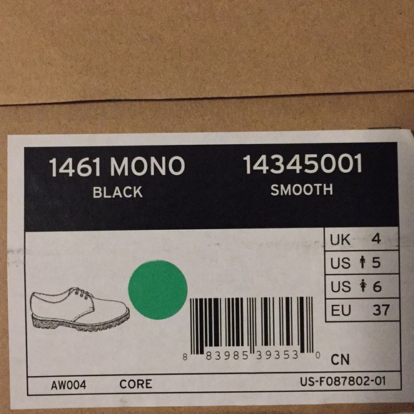 Dr. Martens 1461 Mono 3-Eye Oxford [SOLD] - Picture 5 of 6